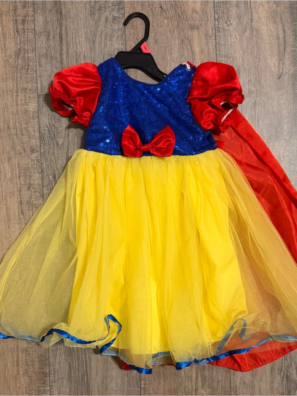 Classic Princess Yellow, Blue & Red Kids Costume Dress